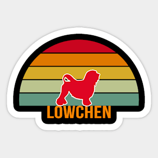 Lowchen Vintage Silhouette Sticker